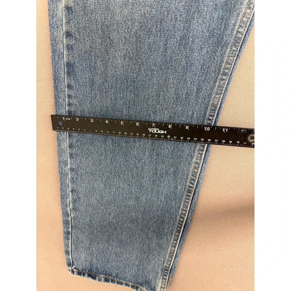 Levis 505 Mens Regular Fit Straight Leg Blue Denim Jeans W42 L30 00505-4891